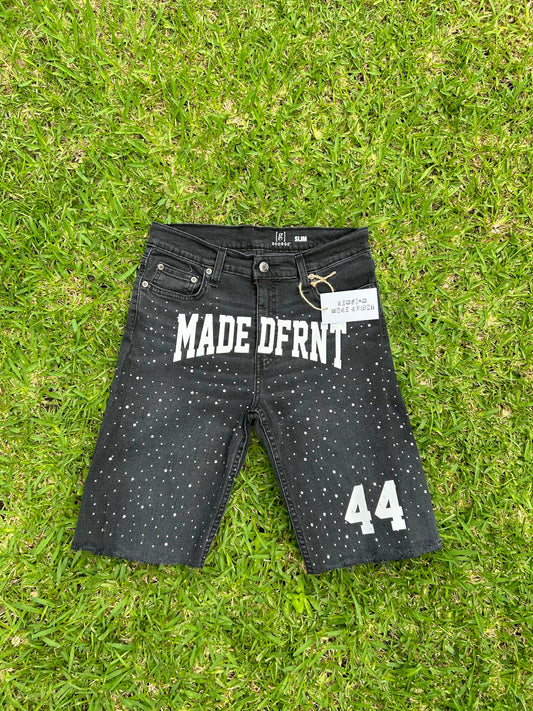 MADE DFRNT denim shorts (black)